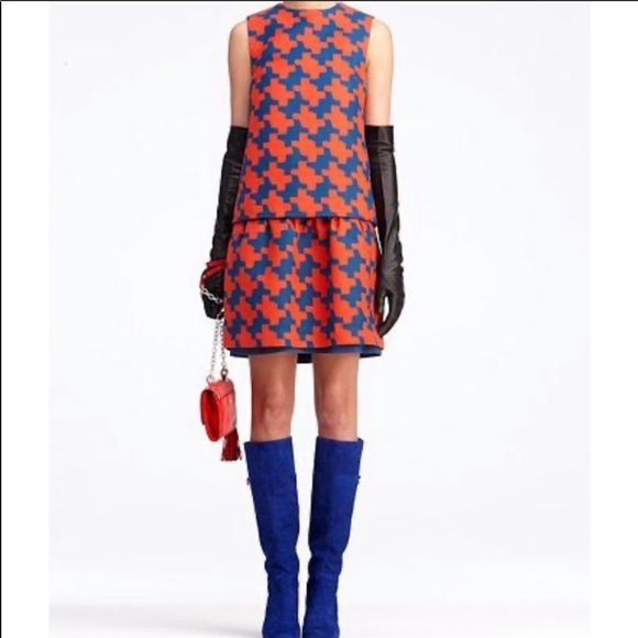 Diane Von Furstenberg Dresses & Skirts - ✨HP✨DVF 2Pc Veronica Houndstooth Top & Dress Set